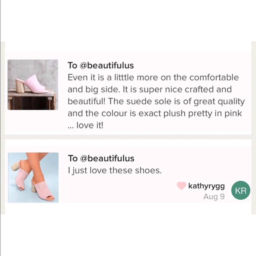 NIB Blush Pink Suede Jute Wrap Heel Slide Mule - Picture 8 of 8